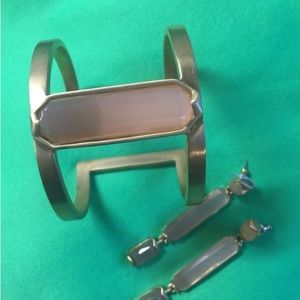 Vince Camuto cuff bracket and matching earrings
